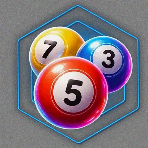 Numbered bingo balls
