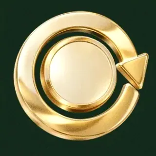 Gold circular arrow — Wild Dice