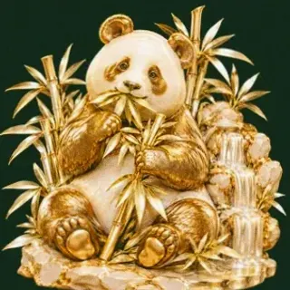 Panda eating bamboo — Wild Dice